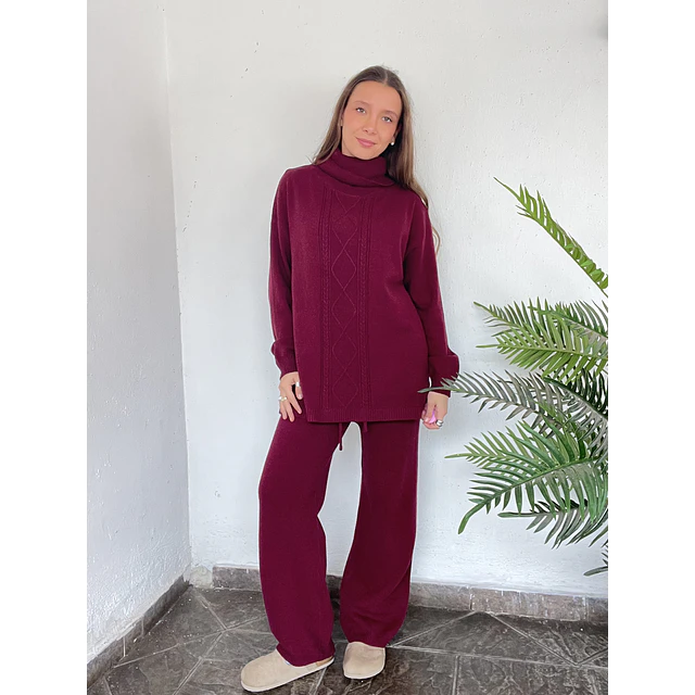 Conjunto lanilla esmeralda