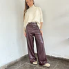 Pantalón Ecocuero cinturón micropolar 