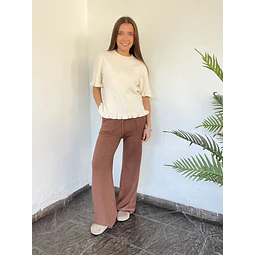 Pantalón lanilla térmico bolsillo.