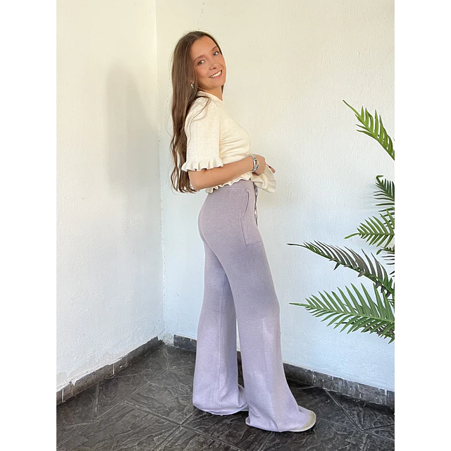 Pantalón lanilla térmico bolsillo.