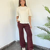 Pantalón lanilla térmico bolsillo.