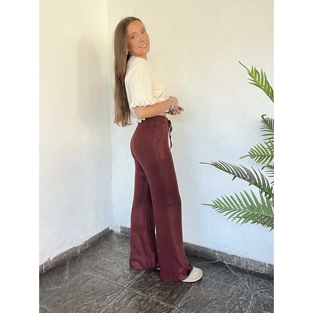 Pantalón lanilla térmico bolsillo.