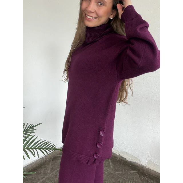Conjunto lanilla botón 