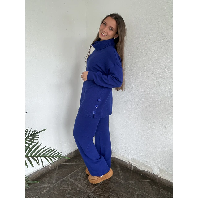 Conjunto lanilla botón 
