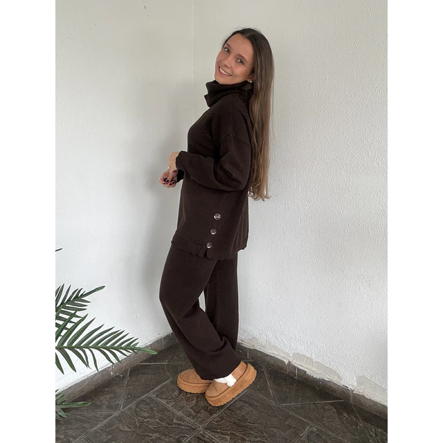 Conjunto lanilla botón 