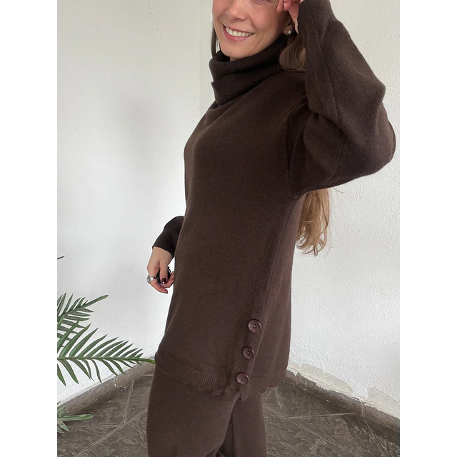 Conjunto lanilla botón 