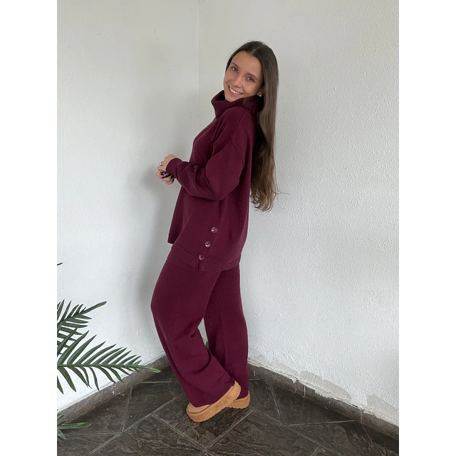 Conjunto lanilla botón 