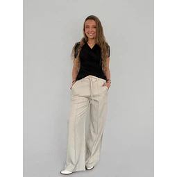 Pantalón Sastrero cinturón dorado 