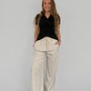 Pantalón Sastrero cinturón dorado 