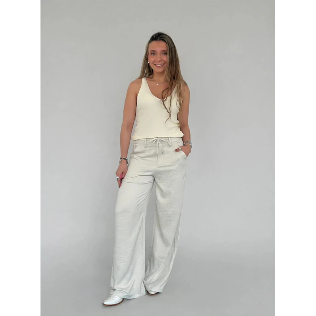 Pantalón Satinado bolsillo