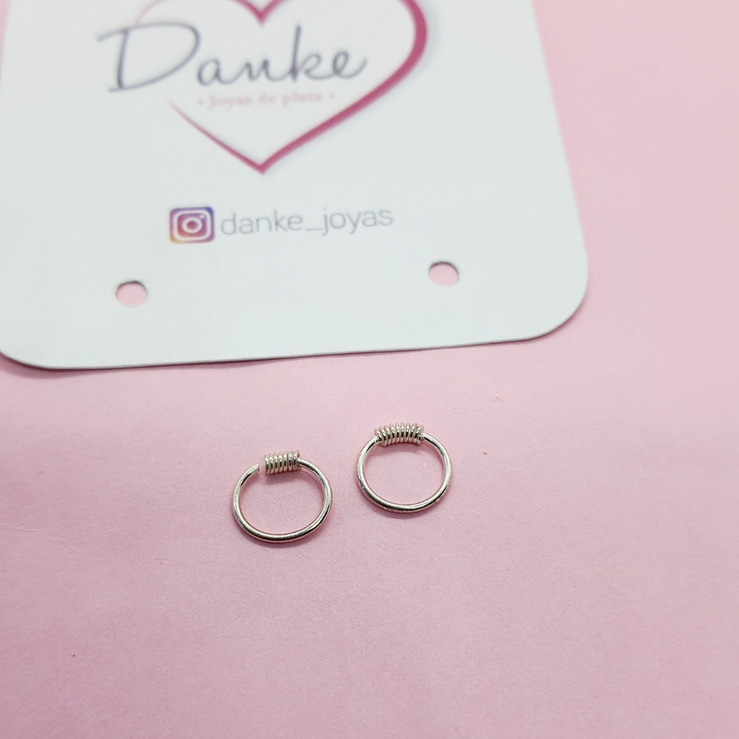 Aros Argollita piercing resorte 1