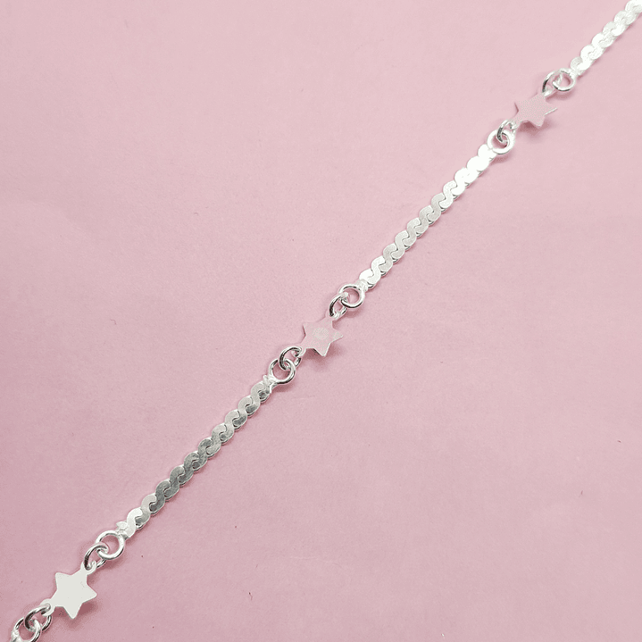 Pulsera tejido plano estrellas 1