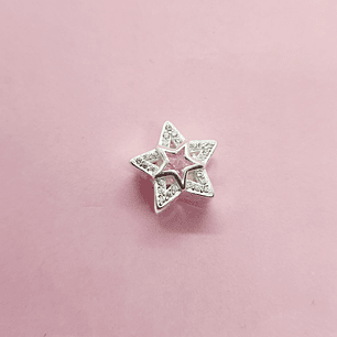 Charm Estrella Circón Rosa