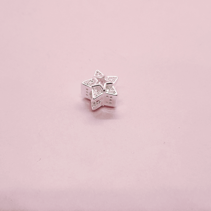 Charm Estrella Circón Rosa 2