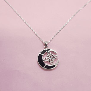 Collar Luna Nudo de brujas