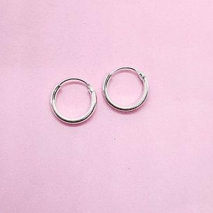 Aros Argolla 14mm , 2mm grosor