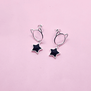 Aros Gatito estrella Onix