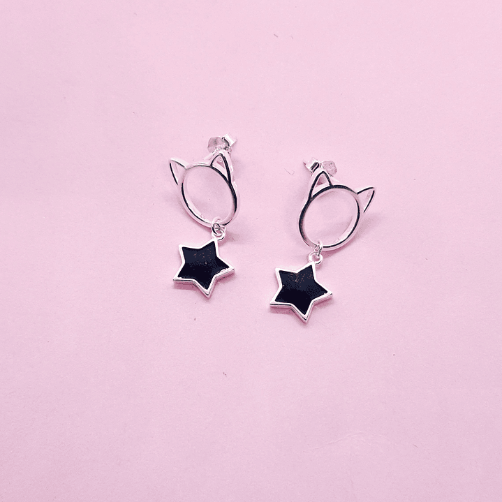 Aros Gatito estrella Onix 1
