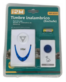 Timbre Inalambrico enchufe 100mts.