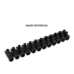 Regleta Termoplastica Conexión tipo Bornera Terminal ( Negra)(c/u)