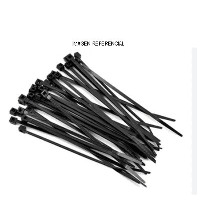 AMARRACABLE 4.8x200mm Negro 100und