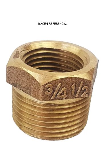 Bushing Bronce He-Hi 3/4 X 1/2 - BUSHING / 3/4X1/2" / HE-HI
