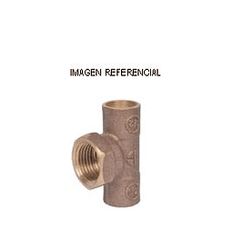 Tee Bronce 1/2" SO-SO-HI