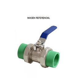 Valvula Bola PPR M/Metalica 32mm azul (c/u)