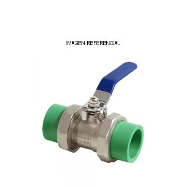 Valvula Bola PPR M/Metalica 32mm azul (c/u)
