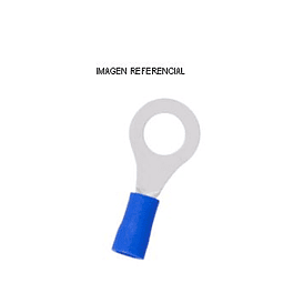 Terminal Eléctrico Argolla Azul 16-14AWG P6.4mm