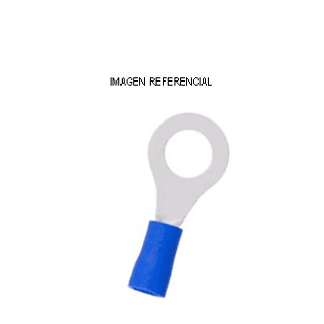 Terminal Eléctrico Argolla Azul 16-14AWG P6.4mm