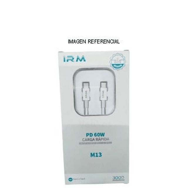 Cable Tipo C Carga Rápida 60W Cable 3000mm