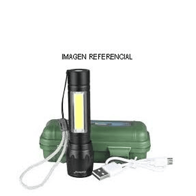 Linterna Led Táctica Recargable USB  (c/u)