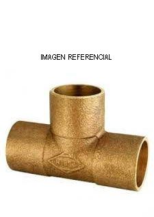 Tee de bronce 3/4 x 1/2 x 3/4 so so so Nibsa