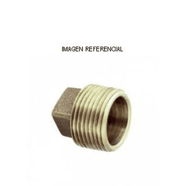 Tapatornillo Bronce 1/2" HE (c/u)
