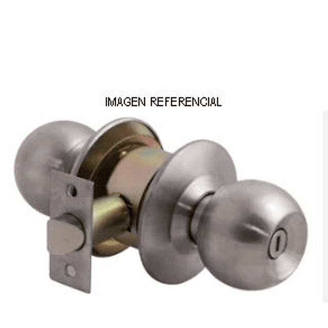 Cerradura Puerta Pomo Cilindrica c/llave (c/u)