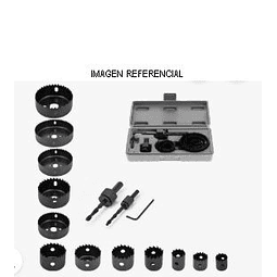 Juego Sierra Copa Madera 16 Pcs 19-22-29-32-38-44-51-64-76-89-102-127mm (c/u)