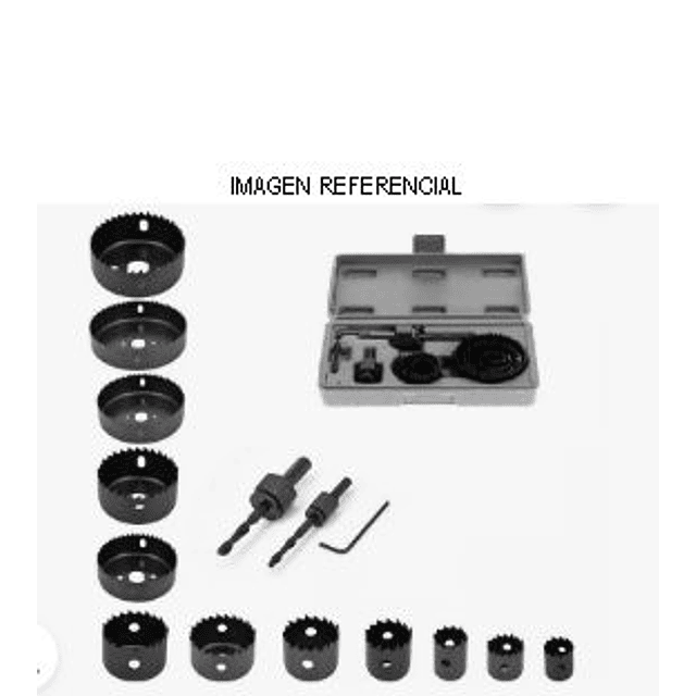 Juego Sierra Copa Madera 16 Pcs 19-22-29-32-38-44-51-64-76-89-102-127mm (c/u)