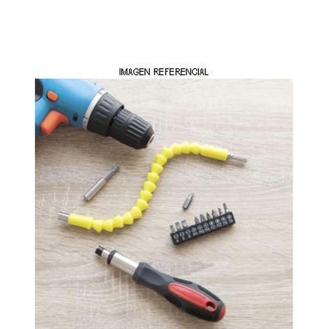 Adaptador  para Taladro y Destornillador 1/4" Flexible 300mm c/imán