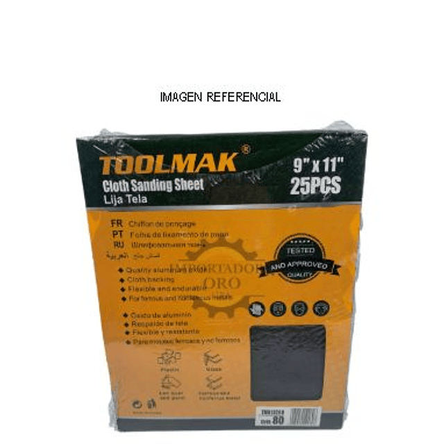 Pliego Lija Metal Grano 80 (C/U)