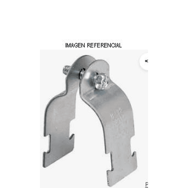 Abrazadera RC Zincada c/perno y tuerca (c/u)