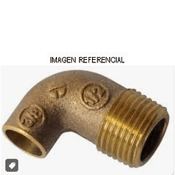 Codo Bronce Reduccion SO-HE 3/8x1/2 (C/U)