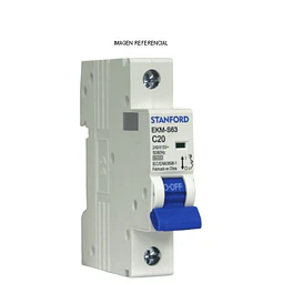 Interruptor Automático 1 Polo +N 20A 6KA C STANFORD (c/u)