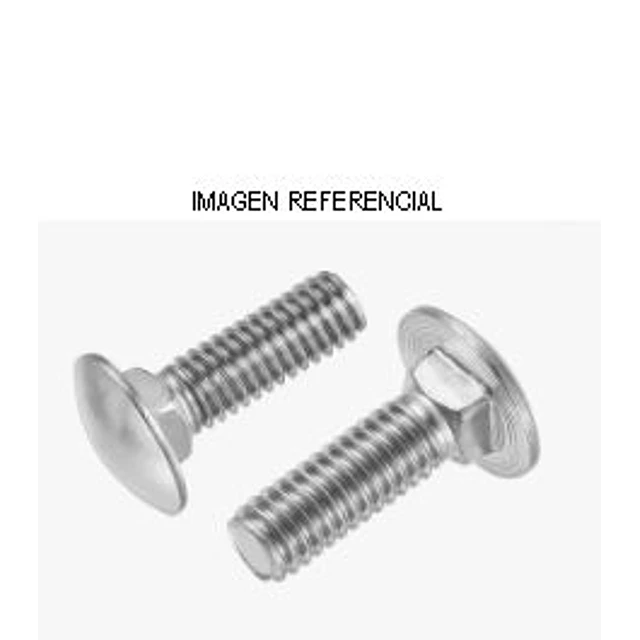 Perno Coche 3/8-16x1" Zincado UNC (100 unidades)