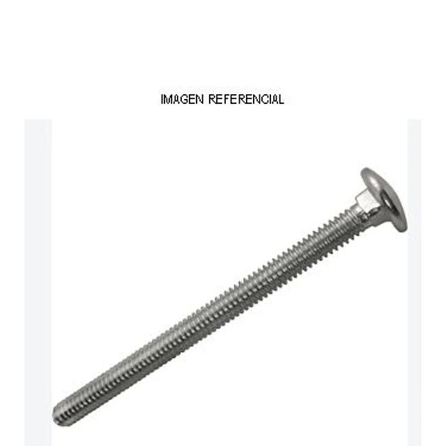 Perno Coche 1/4-20x6 Zincado (100unidades)