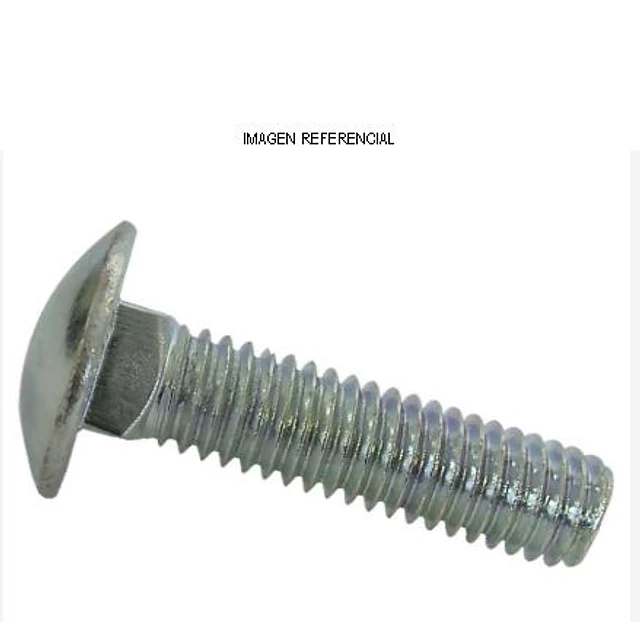 Perno Coche 1/4-20x1 1/4 Zincado (100unidades)