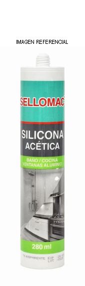 MAPESIL MULTIUSOS - Sellador de silicona acética, Cartucho 280mL