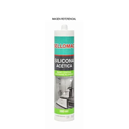 Silicona Transparente Acética c/Fungicida 280ml (c/u)