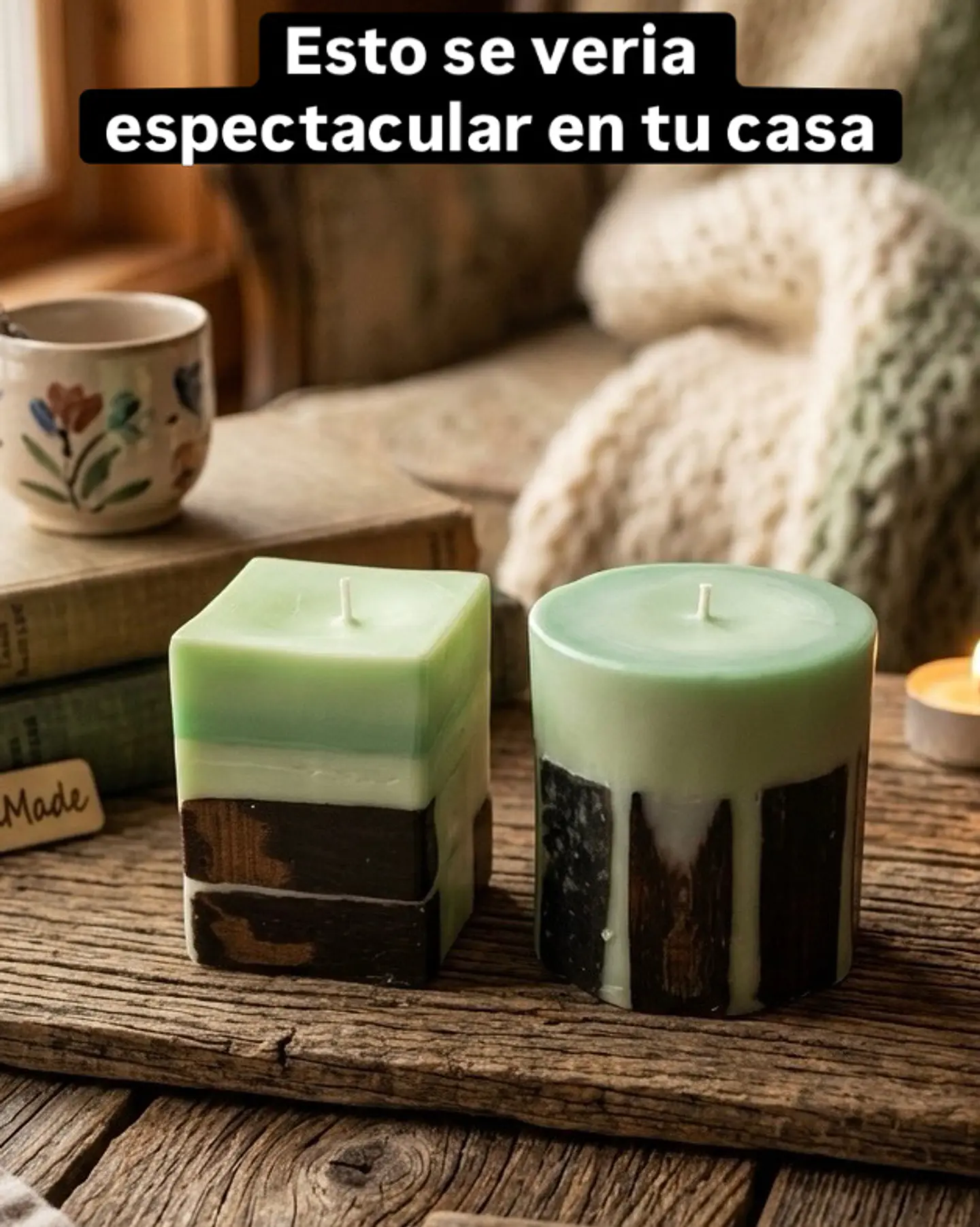 Velones cuadrados con duelas 2