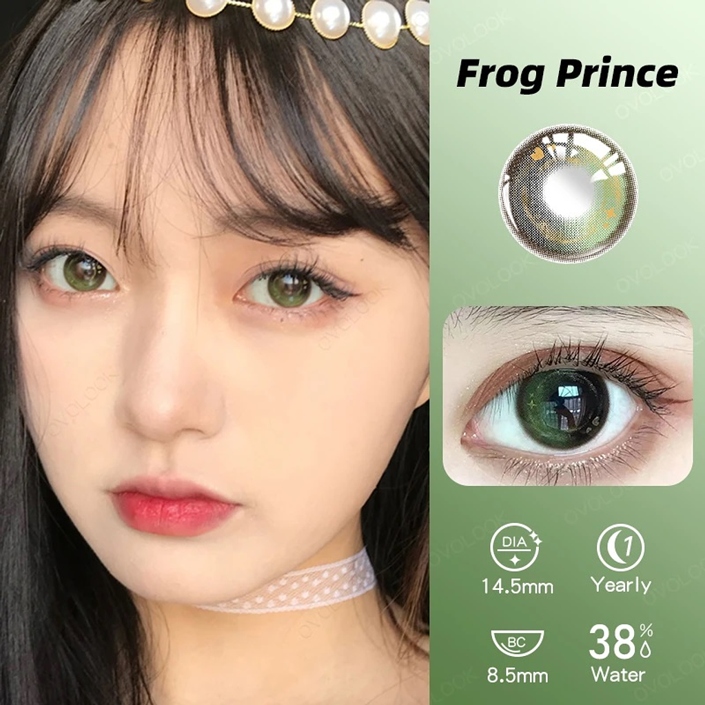 Lentes de contacto verdes oscuros 1